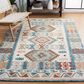 Safavieh Micro-Loop 3" x 5" Ivory and Blue Area Rug, , large