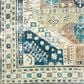 Surya Erin 2" x 3" Navy, Sage, Camel and Aqua Area Rug, , large