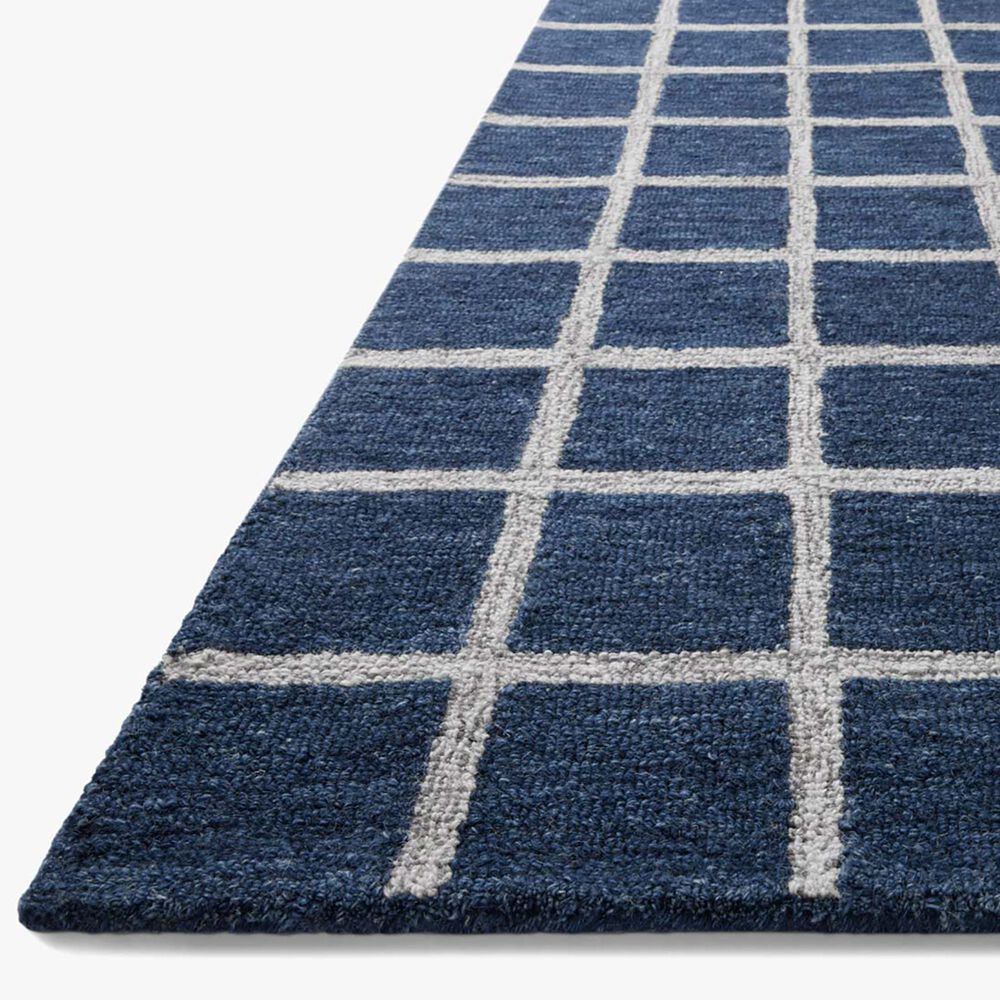 Chris Loves Julia x Loloi Polly 7&#39;9&quot; x 9&#39;9&quot; Navy and Silver Area Rug, , large