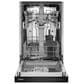 Whirlpool 18" Built-In Dishwasher with Half Load Cycle and Triple Spray Arms in Stainless Steel, , large