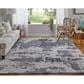 Feizy Zarah 3"6" x 5"6" Ivory and Charcoal Area Rug, , large