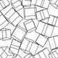 Maple and Jade 48" x 27" 3D Layered Wire Cube Geometric Home Wall Decor in Matte Black, , large