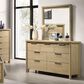 Mayberry Hill Grapevine 4-Piece Queen Panel Bedroom Set in Natural, , large