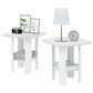 HOMLUX End Table in White (Set of 2), , large