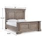 Millenium Blairhurst King Panel Bed in Light Grayish Brown with LED Lights, , large