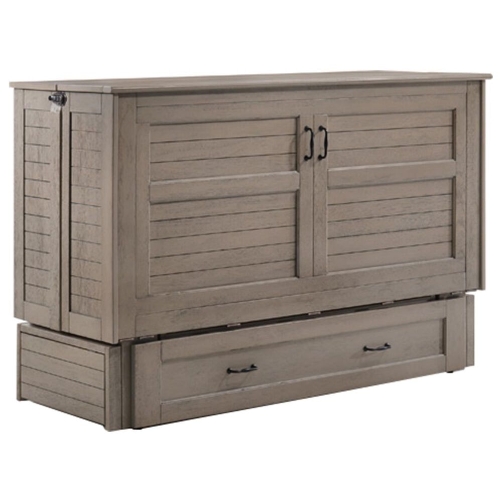 New Day Furniture Poppy Murphy Cabinet Bed in Brushed Driftwood, , large