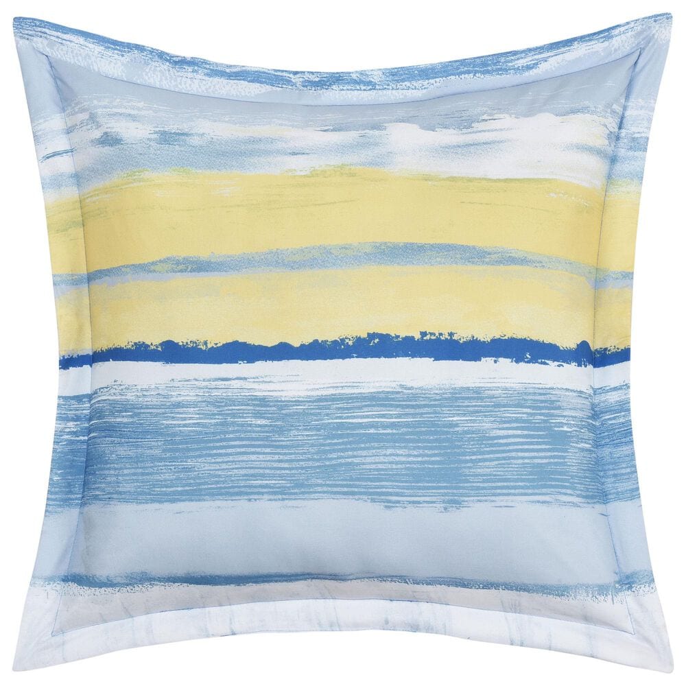 J. Queen New York Seashore 18" Square Throw Pillow in Blue, , large