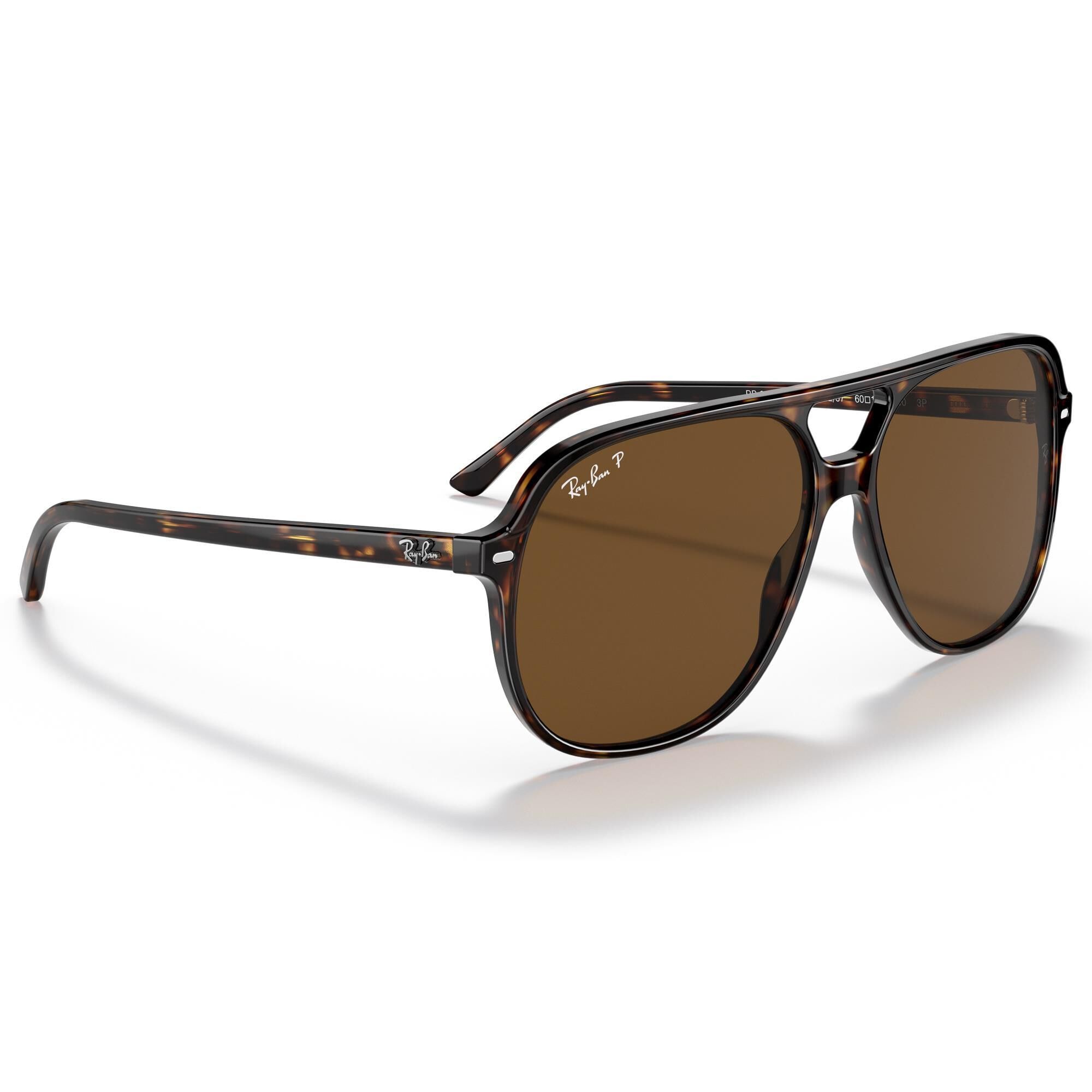 Ray Ban Bill Sunglasses with Brown Lenses in Polished Havana NFM