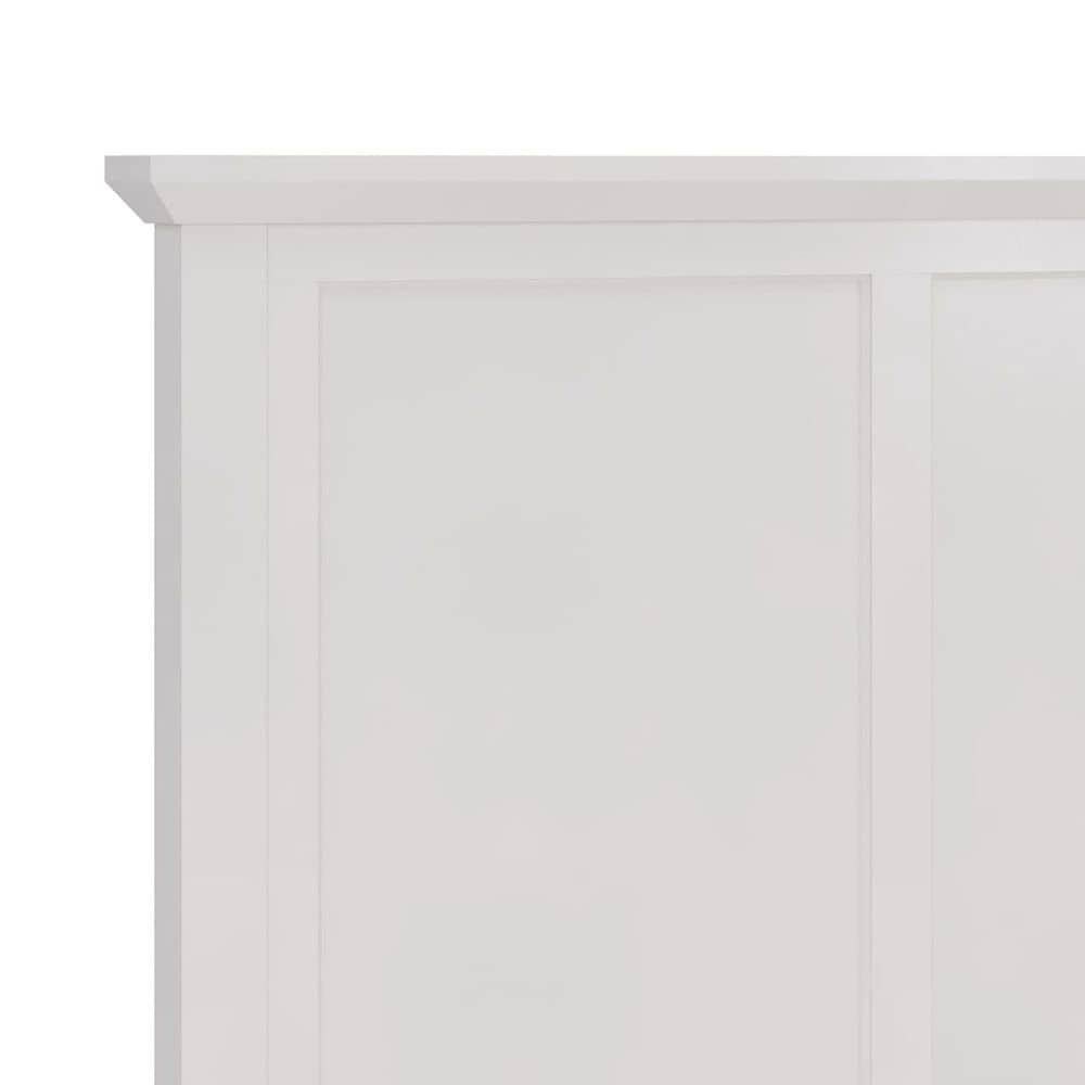 Urban Home Grace Eastern King Panel Bed in Snowfall White, , large