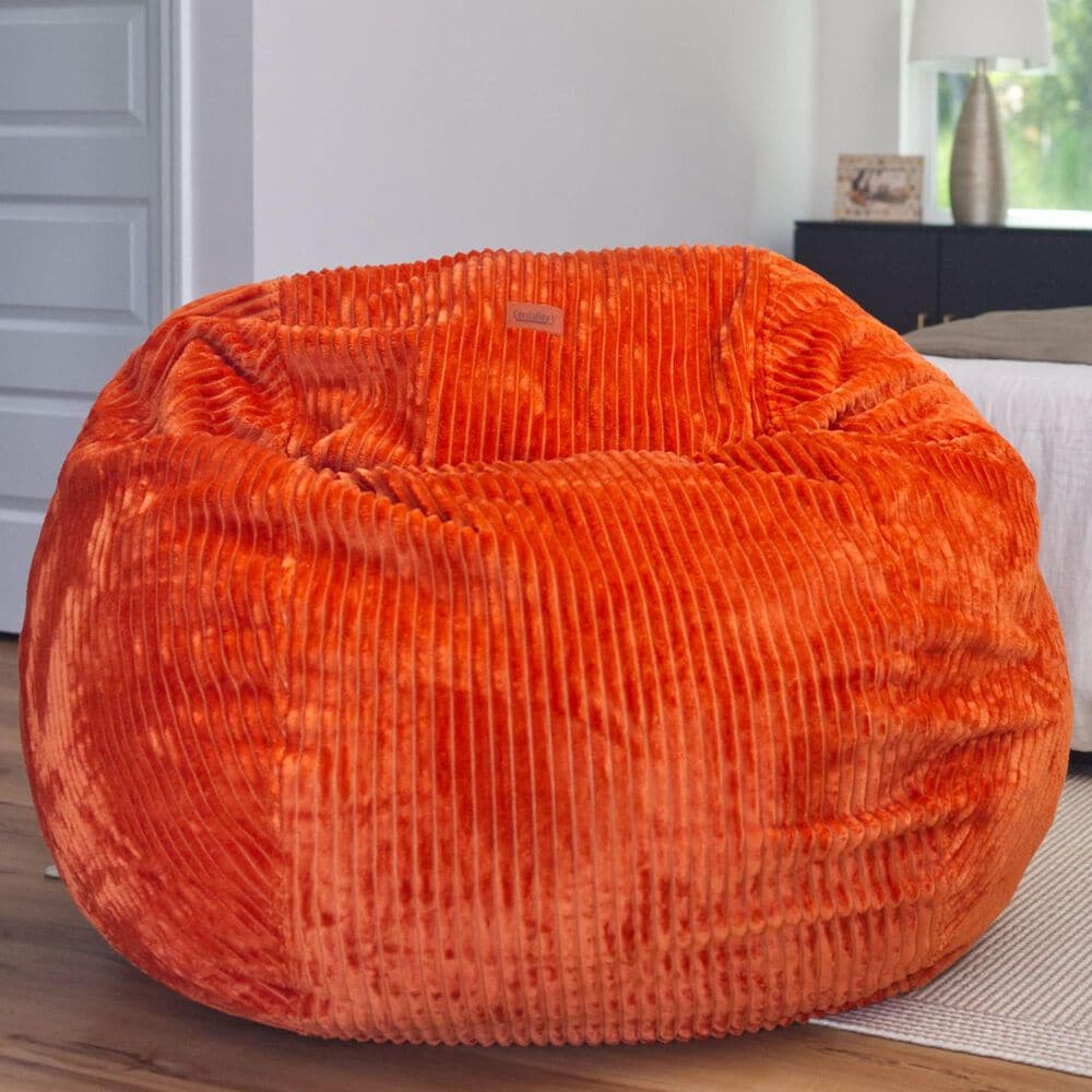 Bean Bag Nest Chairs Queen Plush Bean Bag in Sunset, , large