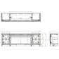 Legends Home Ithaca 83" Fireplace Console in Sandstone and Bourbon, , large