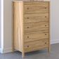 Ashley Bermacy 5-Drawer Chest in Light Brown, , large