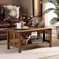 Baxton Studio Rylie Coffee Table in Walnut Brown, , large