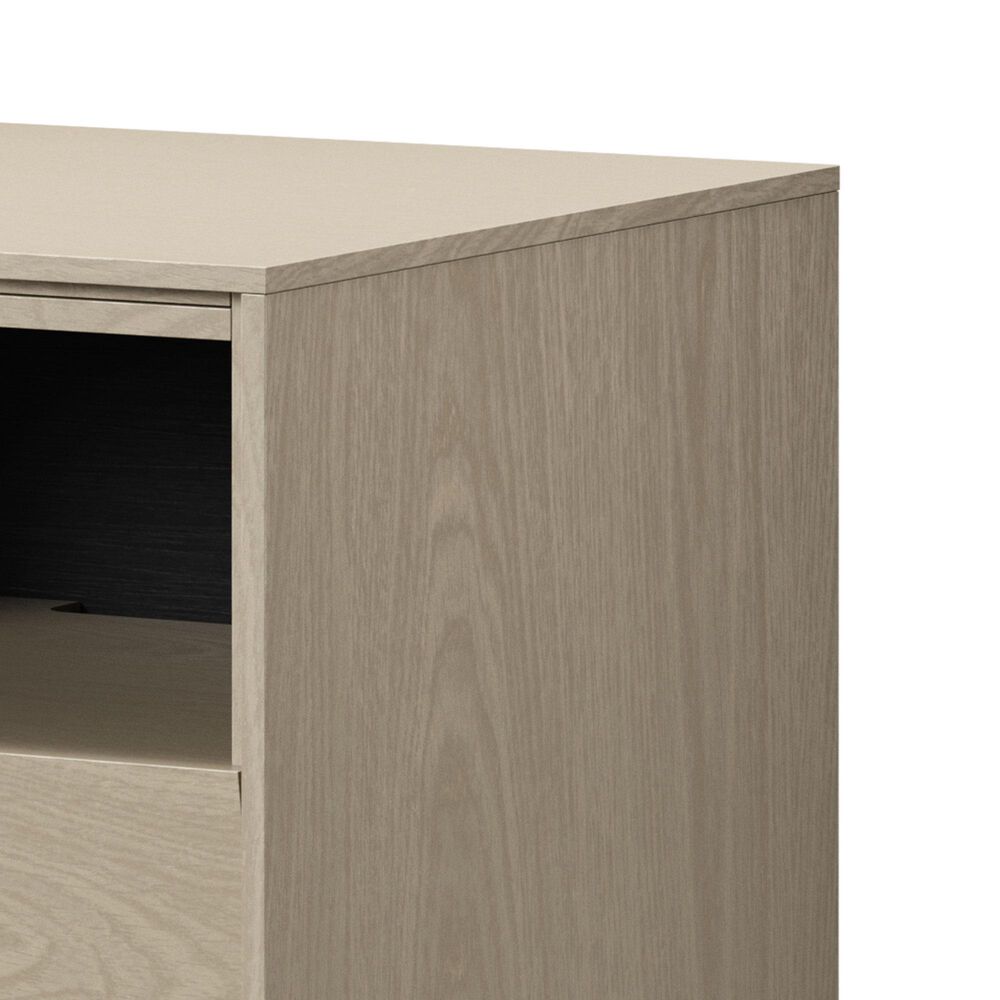 BDI Kava 20&quot; 1-Drawer Nightstand in Washed Oak with Outlets and USB Ports, , large