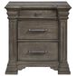 Mayberry Hill Kings Court 5 Piece King Panel Bedroom Set in Grey, , large