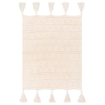 Surya Dallan 50" x 70" Throw in White and Cream, , large