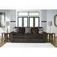 Ashley Midnight-Madness Stationary Sofa in Chocolate, , large