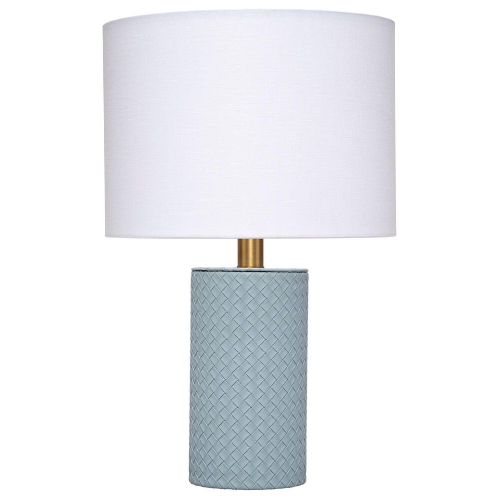 Splendor Living Ironwoode Table Lamp in Blue and Antique Brass, , large