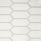 Emser Catch Glossy Gray 1" x 3" on 11" x 12" Porcelain Mosaic Sheet, , large
