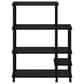 HOMLUX Turn-N-Tube 3-Tier Rolling Kitchen Shelf Cart in Americano and Black, , large