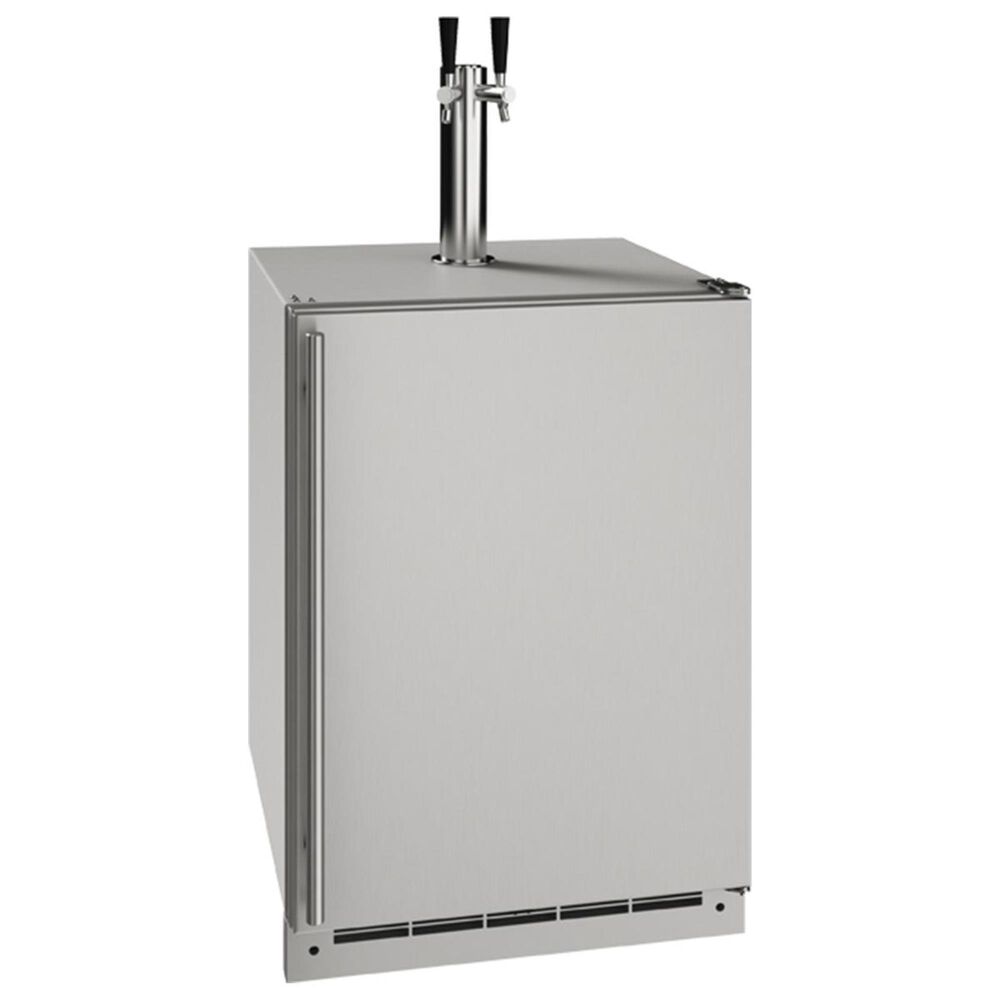U-Line Double Tap Tower Kit For 24" Keg Refrigerator in Stainless Steel, , large