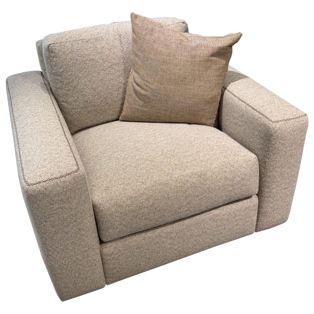 Bernhardt Vaughn Swivel Chair in Tan, , large