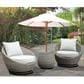 Steve Silver Co. Adeline 3-Piece Patio Chat Set in Driftwood, , large