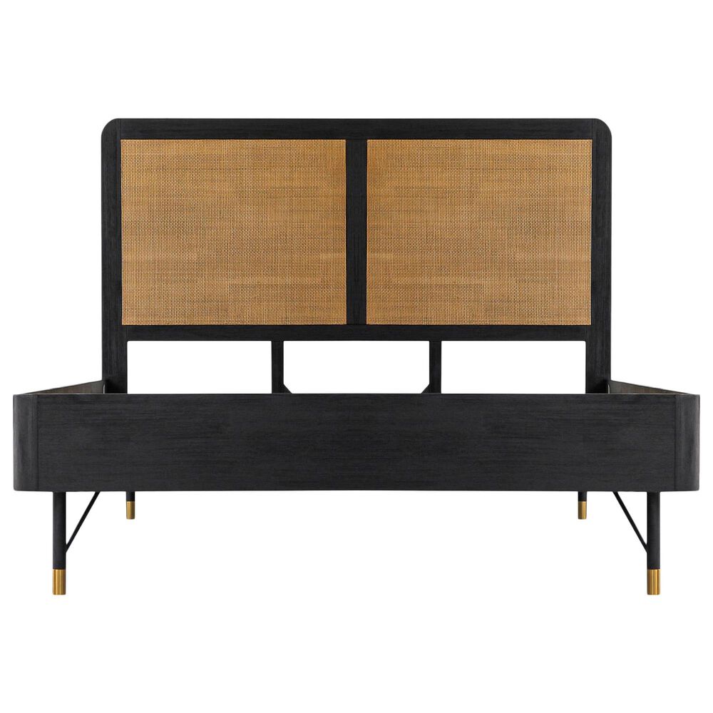 Blue River Saratoga 4-Piece Queen Bed Set in Black and Natural, , large