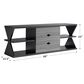 Furniture of America Finn 60" TV Stand in Black and Distressed Gray, , large