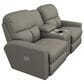La-Z-Boy Hawthorn Power Reclining Console Loveseat with Headrest and Lumbar in Roma Storm, , large