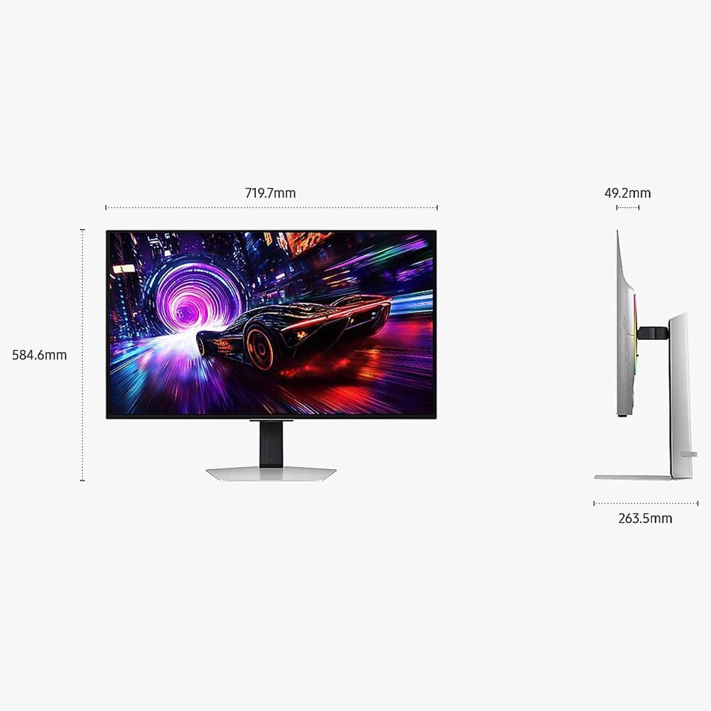 Samsung 32&quot; Odyssey OLED G8 G81SF UHD 4K 240Hz Gaming Monitor in Silver, , large