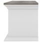 Furniture of America Moen 63" Floating TV Console in White and Vintage Gray Oak, , large