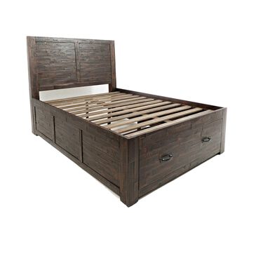 Waltham Jackson Lodge Youth Full Storage Bed in Brown, , large