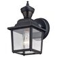 Vaxcel Bedford 5.25" 1-Light Outdoor Motion Sensor Wall Sconce in Textured Black, , large