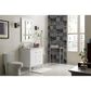 James Martin Vanities Palisades 36" Single Bathroom Vanity in Bright White with 3 cm Arctic Fall Solid Surface Top and Rectangular Sink, , large