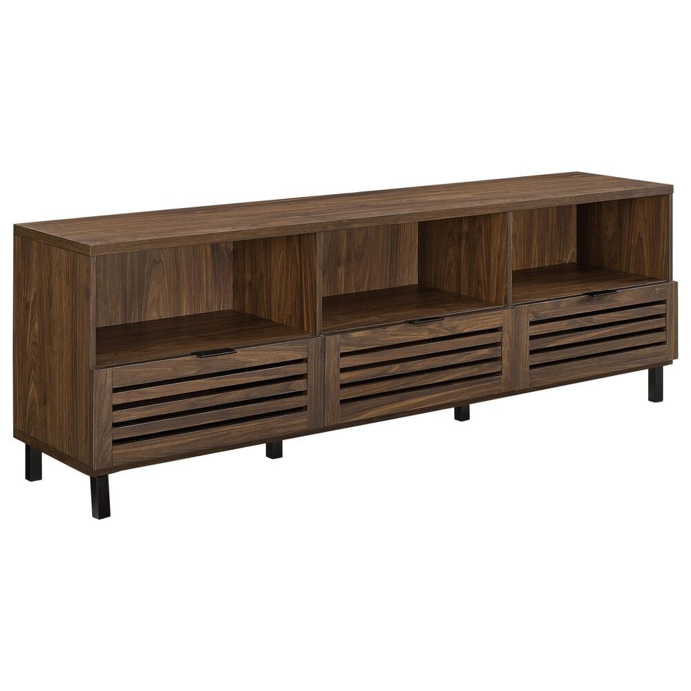 Walker Edison Jackson 70&quot; TV Console in Dark Walnut, , large