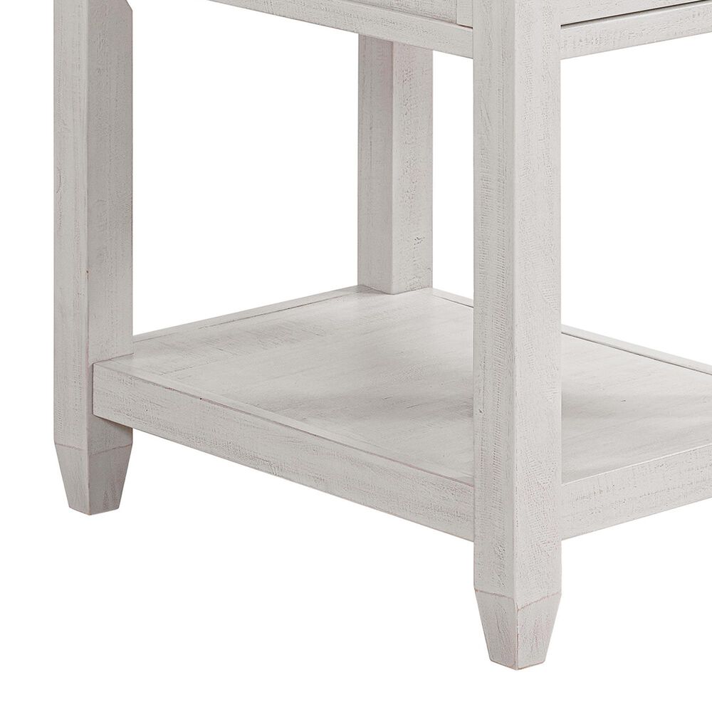 Forma &amp; Co Napa Chairside Table in White and Natural, , large