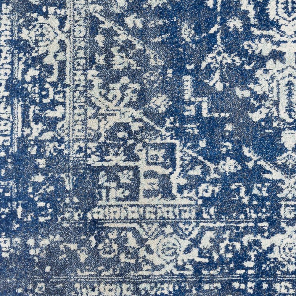 Surya Harput HAP-1022 2&#39;7&quot; x 7&#39;3&quot; Blue, Teal and Charcoal Runner, , large
