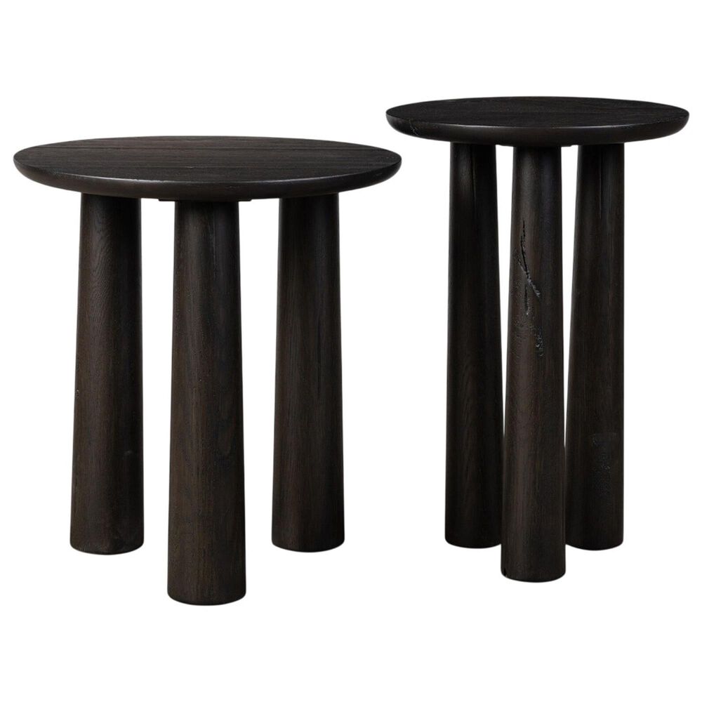 Four Hands Patten Nesting End Tables in Smoked Black, , large