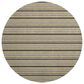 Dalyn Rug Company Soft Essentials Striped Honey 8" Round Indoor/Outdoor Area Rug, , large