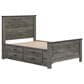Ashley Frandern Full Platform Bed with Storage in Warm Gray, , large