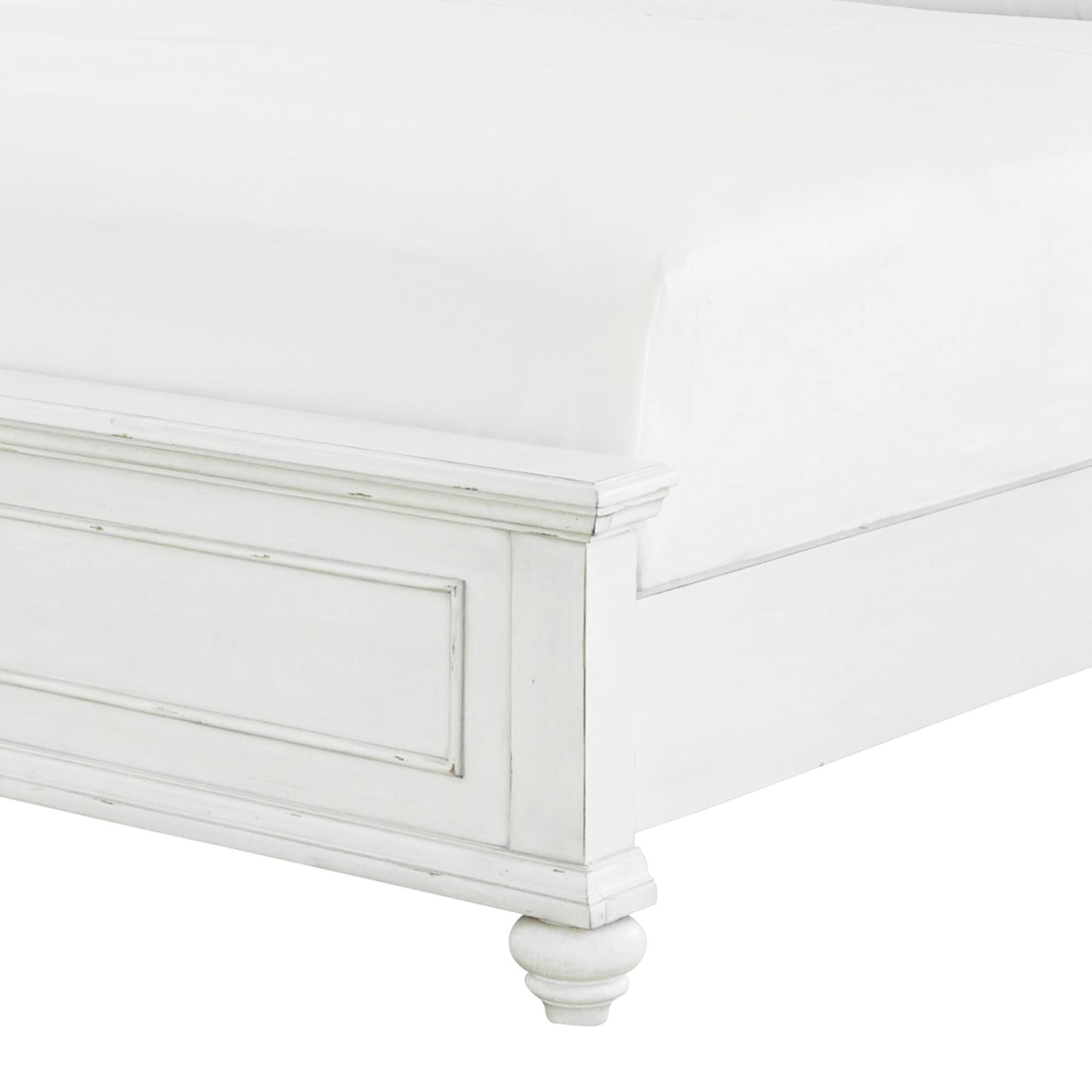 Ashley Kanwyn California King Panel Bed in Whitewash