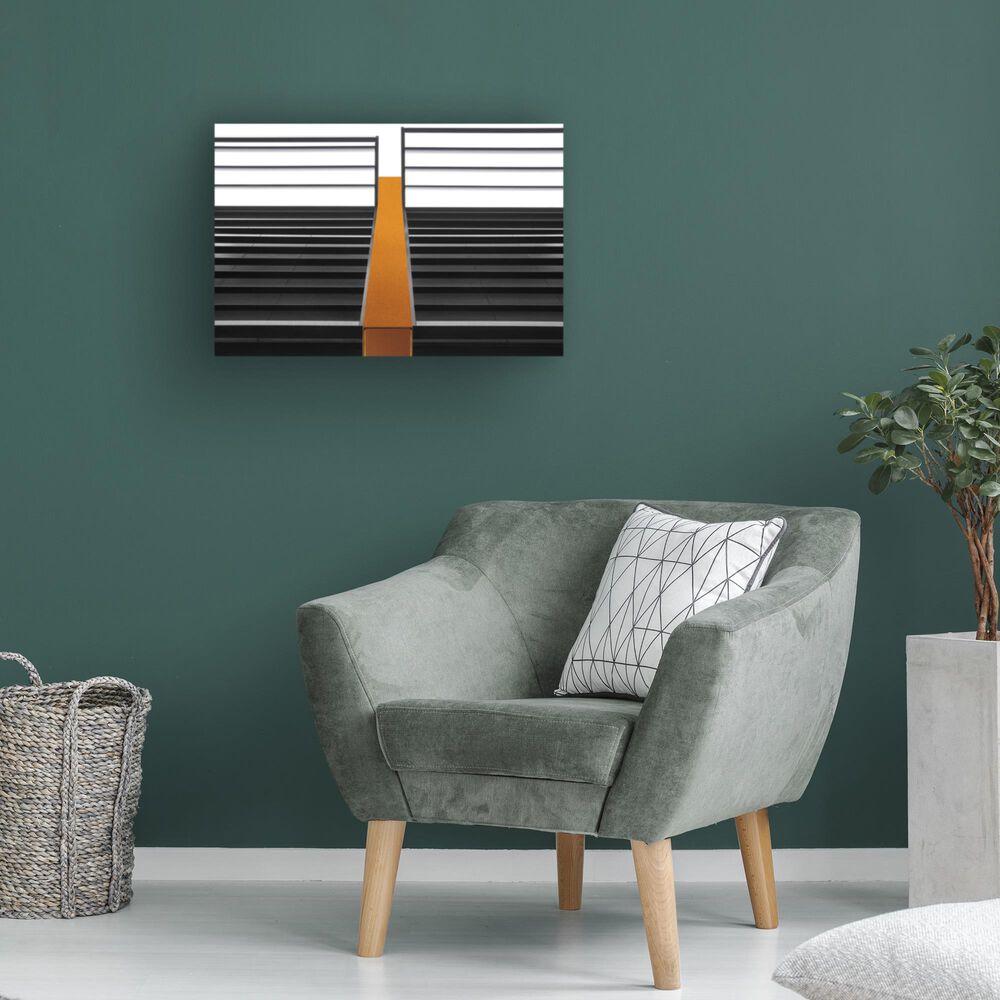 Timberlake Golden Bar 16&quot; x 24&quot; Canvas Art in Black/White/Grey, , large