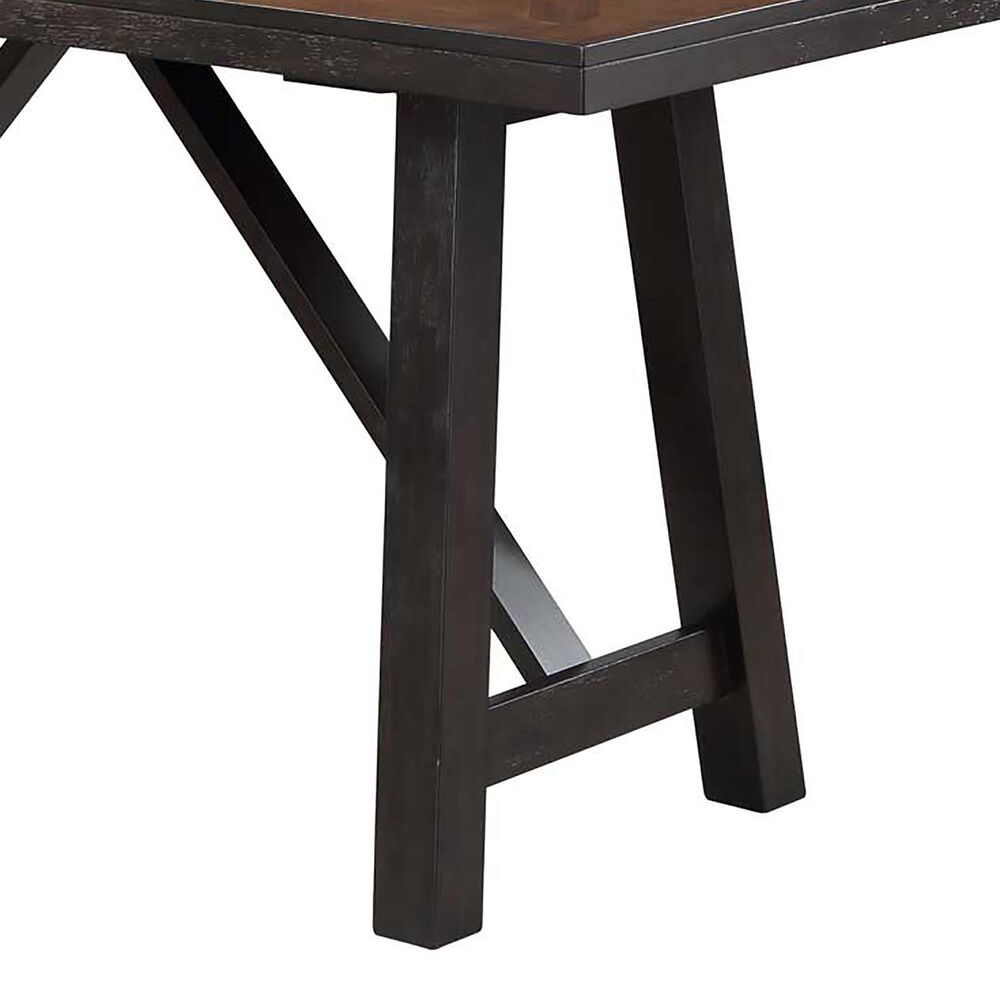 Steve Silver Halle 6-Piece Counter Height Dining Set in Ebony and Honey, , large