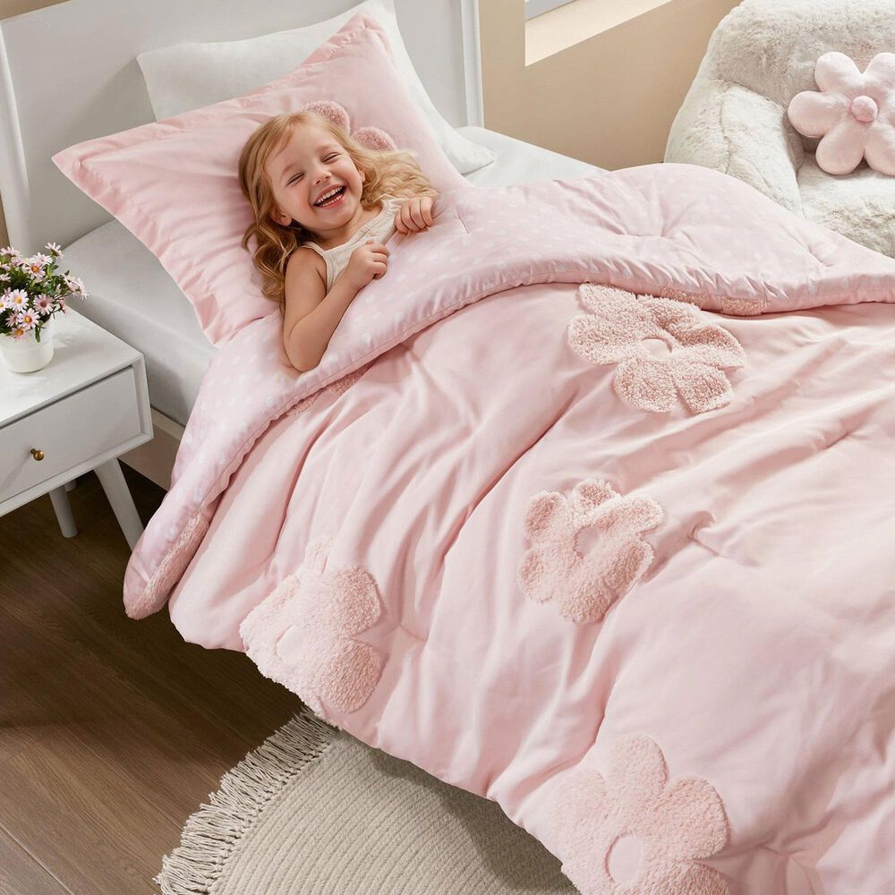 Hampton Park Gracie 3-Piece Twin Comforter Set in Pink, , large