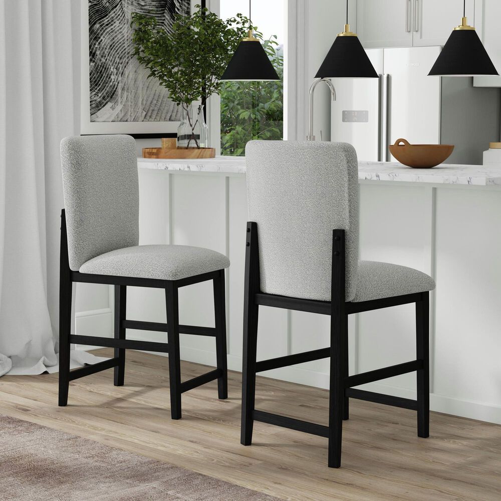 Mayberry Hill Gray and Brown Barstool, , large