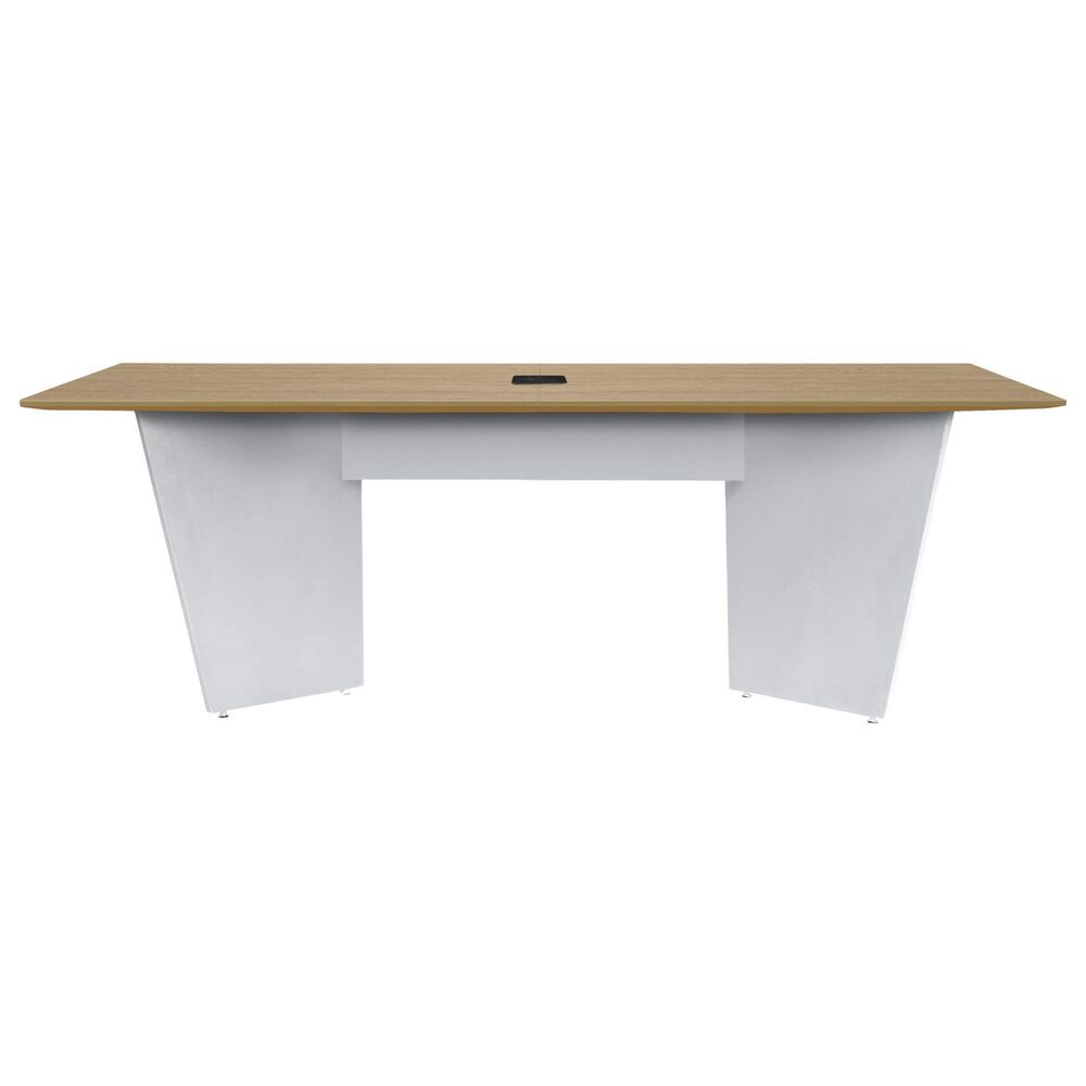 Regency Global Sourcing Array 96" Conference Table in White and Noble Oak, , large