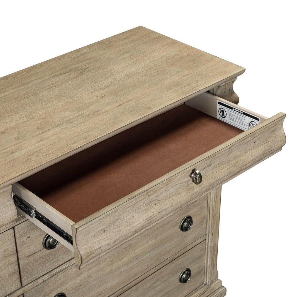 Belle Furnishings Rustic Traditions 8-Drawer Dresser in Saddle Tan, , large