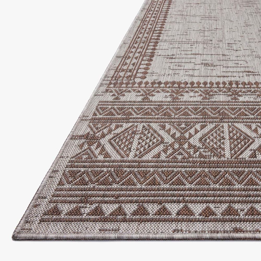 Loloi Easton Coffee and Dove 2&#39;3&quot; x 3&#39;9&quot; Indoor/Outdoor Area Rug, , large