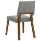 Armen Living Channell Dining Side Chair in Walnut, , large